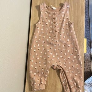 Quincy Mae Floral Sleeveless Jumpsuit 0-3M